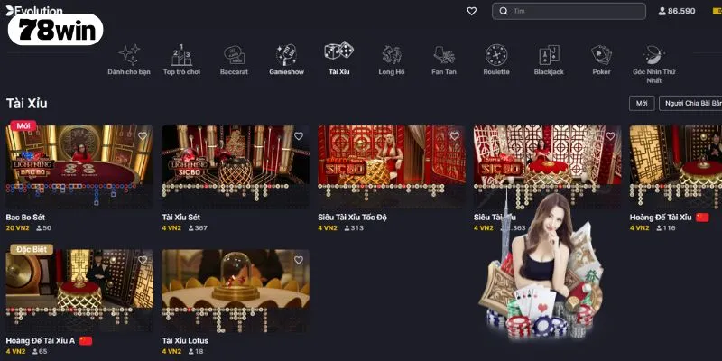 Giới thiệu thông tin đôi nét về tài xỉu 78WIN